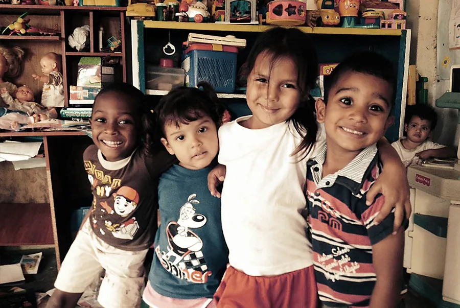 Children supported through Roof4Roof's One4One giving-back work
